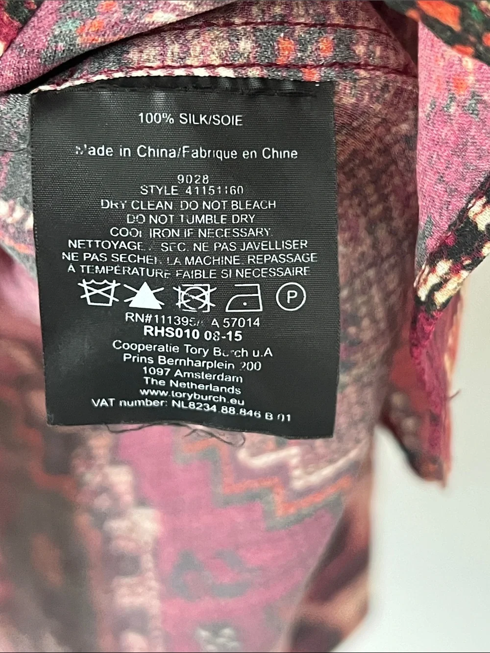 Tory Burch 100% Silk Aztec Print Blouse Sz 6 ♟️